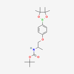 tert-Butyl (1-(4-(4,4,5,5-tetramethyl-1,3,2-dioxaborolan-2-yl)phenoxy)propan-2-yl)carbamate