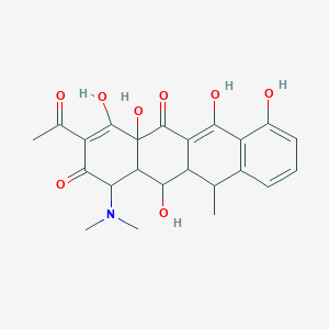 3-acetyl-1-(dimethylamino)-4,4a,6,7,12-pentahydroxy-11-methyl-11,11a,12,12a-tetrahydro-1H-tetracene-2,5-dione