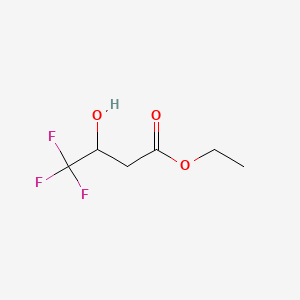 molecular formula C6H9F3O3 B1207693 3-羟基-4,4,4-三氟丁酸乙酯 CAS No. 372-30-5