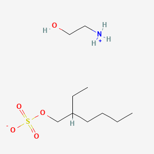 molecular formula C10H25NO5S B12077010 (2-Hydroxyethyl)ammonium 2-ethylhexyl sulphate CAS No. 99948-85-3