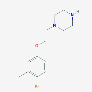 1-[2-(4-Bromo-3-methylphenoxy)ethyl]piperazine