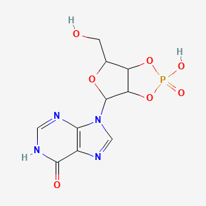 molecular formula C10H11N4O7P B12077059 Inosine 2',3'-cyclic monophosphate sodium salt 