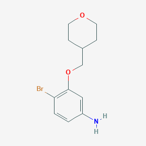 4-Bromo-3-(tetrahydro-pyran-4-ylmethoxy)-phenylamine