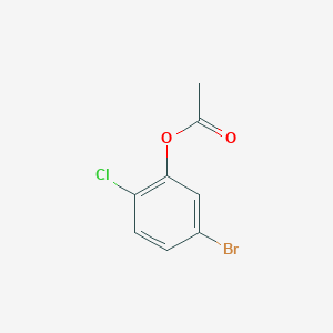 molecular formula C8H6BrClO2 B12077132 2-Chloro-5-bromophenyl acetate CAS No. 914636-81-0