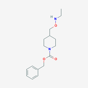 molecular formula C16H24N2O3 B12077145 Benzyl 4-(((ethylamino)oxy)methyl)piperidine-1-carboxylate 