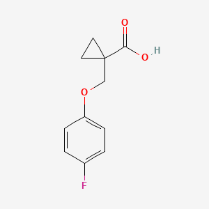 1-[(4-Fluorophenoxy)methyl]cyclopropane-1-carboxylic acid