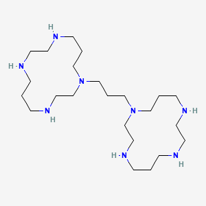 B1207717 1,4,8,11-Tetraazatetradecane, 1,1'-(1,3-propanediyl)bis- CAS No. 110078-40-5