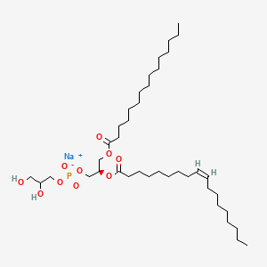 sodium;2,3-dihydroxypropyl [(2R)-2-[(Z)-octadec-9-enoyl]oxy-3-pentadecanoyloxypropyl] phosphate