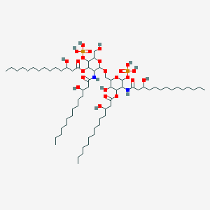 [3-Hydroxy-2-[[6-(hydroxymethyl)-3-(3-hydroxytetradecanoylamino)-4-(3-hydroxytetradecanoyloxy)-5-phosphonooxyoxan-2-yl]oxymethyl]-5-(3-hydroxytetradecanoylamino)-6-phosphonooxyoxan-4-yl] 3-hydroxytetradecanoate