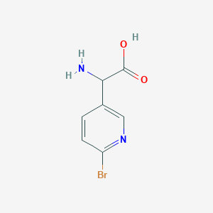 molecular formula C7H7BrN2O2 B12077245 2-Amino-2-(6-bromopyridin-3-YL)acetic acid CAS No. 1246609-14-2