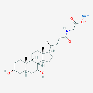 molecular formula C26H42NO5 ? Na B120773 糖衣鹅去氧胆酸钠 CAS No. 16564-43-5
