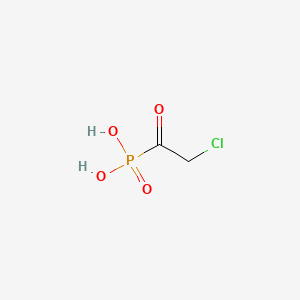 molecular formula C2H4ClO4P B1207731 (氯乙酰)膦酸 CAS No. 89699-33-2
