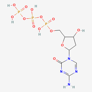 [[5-(4-Amino-2-oxo-1,3,5-triazin-1-yl)-3-hydroxyoxolan-2-yl]methoxy-hydroxyphosphoryl] phosphono hydrogen phosphate