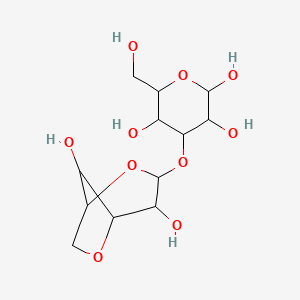 4-[(4,8-Dihydroxy-2,6-dioxabicyclo[3.2.1]octan-3-yl)oxy]-6-(hydroxymethyl)oxane-2,3,5-triol