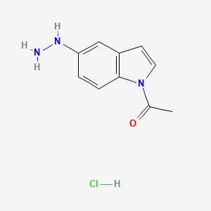 molecular formula C10H12ClN3O B12077345 1-Acetyl-5-hydrazinyl-1H-indole hydrochloride CAS No. 1403667-58-2