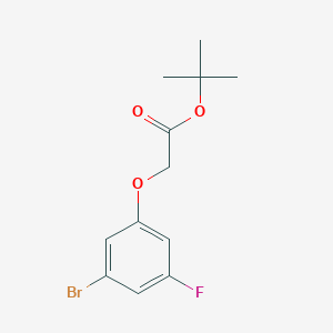 molecular formula C12H14BrFO3 B12077353 tert-Butyl 2-(3-bromo-5-fluorophenoxy)acetate 