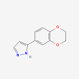 3-(2,3-Dihydro-1,4-benzodioxin-6-yl)-1H-pyrazole