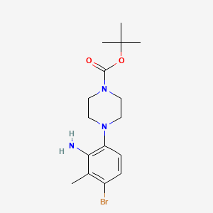 tert-Butyl 4-(2-amino-4-bromo-3-methylphenyl)piperazine-1-carboxylate