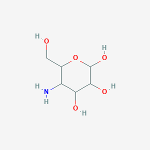 molecular formula C6H13NO5 B12077402 4-Amino-4-deoxy-D-glucopyranose 