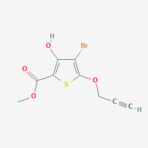 Methyl 4-bromo-3-hydroxy-5-(prop-2-yn-1-yloxy)thiophene-2-carboxylate