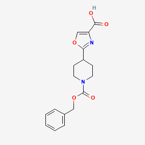 2-(1-((Benzyloxy)carbonyl)piperidin-4-yl)oxazole-4-carboxylic acid