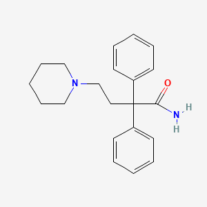 molecular formula C21H26N2O B1207749 Fenpipramide CAS No. 77-01-0