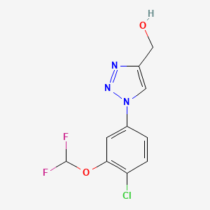 (1-(4-Chloro-3-(difluoromethoxy)phenyl)-1H-1,2,3-triazol-4-yl)methanol