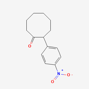 2-(4-Nitrophenyl)cyclooctan-1-one