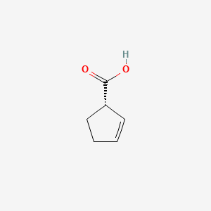 B1207755 (1s)-Cyclopent-2-ene-1-carboxylic acid CAS No. 67886-24-2