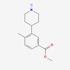 Methyl 4-methyl-3-(piperidin-4-yl)benzoate