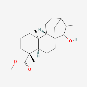 molecular formula C21H34O3 B1207758 Methyl 15-hydroxykauran-18-oate 