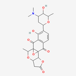B1207761 Lactoquinomycin B CAS No. 101342-94-3