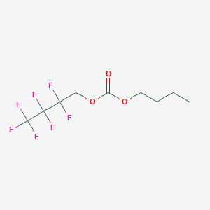 molecular formula C9H11F7O3 B12077682 Butyl 2,2,3,3,4,4,4-heptafluorobutyl carbonate 