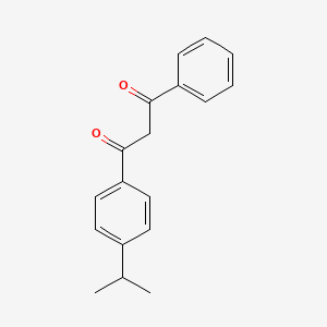 molecular formula C18H18O2 B1207770 1,3-丙二酮，1-[4-(1-甲基乙基)苯基]-3-苯基- CAS No. 63250-25-9