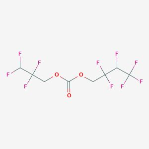 molecular formula C8H6F10O3 B12077709 2,2,3,4,4,4-Hexafluorobutyl 2,2,3,3-tetrafluoropropyl carbonate 