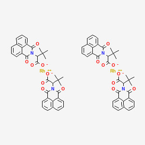 2-(1,3-dioxobenzo[de]isoquinolin-2-yl)-3,3-dimethylbutanoate;rhodium(2+)