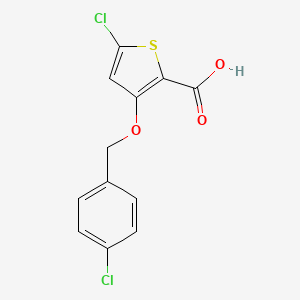 5-Chloro-3-((4-chlorobenzyl)oxy)thiophene-2-carboxylic acid