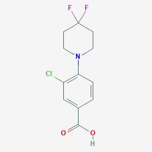 3-Chloro-4-(4,4-difluoropiperidin-1-yl)benzoic acid