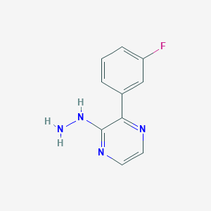 2-(3-Fluorophenyl)-3-hydrazinylpyrazine