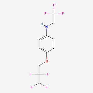 4-(2,2,3,3-Tetrafluoropropoxy)-N-(2,2,2-trifluoroethyl)aniline