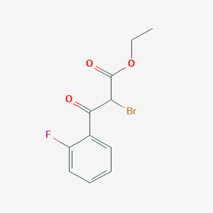 molecular formula C11H10BrFO3 B12077835 Ethyl 2-bromo-3-(2-fluorophenyl)-3-oxopropanoate CAS No. 887267-59-6