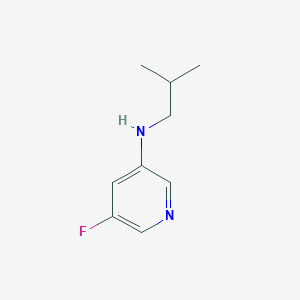 molecular formula C9H13FN2 B12077875 5-Fluoro-N-(2-methylpropyl)pyridin-3-amine 