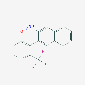 2-Nitro-3-[2-(trifluoromethyl)phenyl]naphthalene