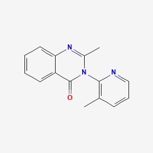 B1207792 2-Methyl-3-(3-methylpyridin-2-yl)quinazolin-4-one CAS No. 3214-64-0
