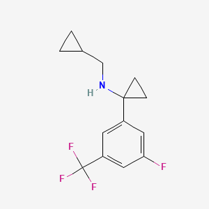 N-(Cyclopropylmethyl)-1-(3-fluoro-5-(trifluoromethyl)phenyl)cyclopropanamine