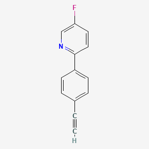 2-(4-Ethynylphenyl)-5-fluoropyridine