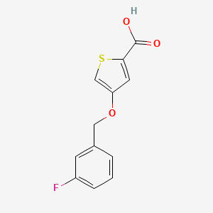 4-((3-Fluorobenzyl)oxy)thiophene-2-carboxylic acid