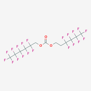 molecular formula C13H6F20O3 B12078105 1H,1H,2H,2H-Perfluorohexyl 1H,1H-perfluorohexyl carbonate 