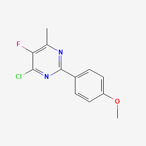 4-Chloro-5-fluoro-2-(4-methoxyphenyl)-6-methylpyrimidine