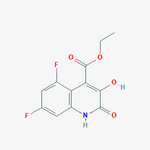 ethyl 5,7-difluoro-3-hydroxy-2-oxo-1H-quinoline-4-carboxylate